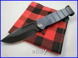 Medford Knife Fighter Flipper USMC FF S35 PVD Blue