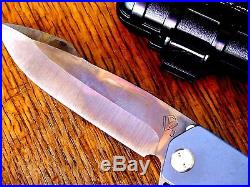 Medford Knife GIGANTES CUSTOM Vulcan 3 V / Titanium Hardware, Flamed &Ano