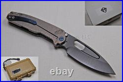 Medford Knife Infraction with S35-VN and Titanium handles Tumbled (215)