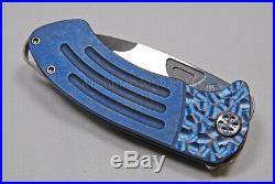 Medford Knife Theseus with S35-VN (tumb) & Titanium Handles (Jeweled, Blue) (137)