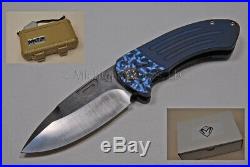 Medford Knife Theseus with S35-VN (tumb) & Titanium Handles (Jeweled, Blue) (137)