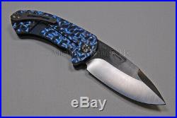 Medford Knife Theseus with S35-VN (tumb) & Titanium Handles (Jeweled, Blue) (137)