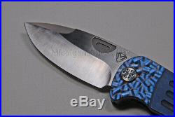 Medford Knife Theseus with S35-VN (tumb) & Titanium Handles (Jeweled, Blue) (137)