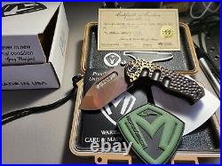 Medford Knife & Tool/MKT Micro Praetorian Ti Vulcan Tanto PVD & RoseCopper