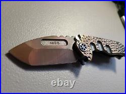 Medford Knife & Tool/MKT Micro Praetorian Ti Vulcan Tanto PVD & RoseCopper