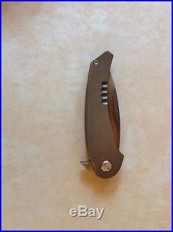 Medford Knife and Tool Viper flipper titanium framelock folding knife D2 NEW