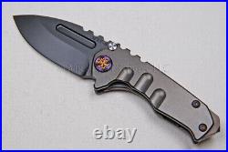 Medford Micro Praetorian T Knife with CPM-3V & Ti Handles with Ti Hdw (Flmd) (416)