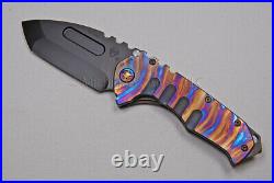 Medford Praetorian T Knife DP with S35-VN & Ti Handles with Ti Hdw (Blue) (340)