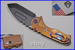 Medford Praetorian T Knife DP with S35-VN & Ti Handles with Ti Hdw (Blue) (340)