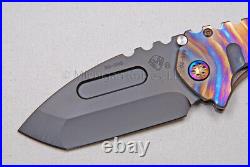 Medford Praetorian T Knife DP with S35-VN & Ti Handles with Ti Hdw (Blue) (340)