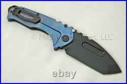 Medford Praetorian T Knife Tanto with S35-VN & Faced Ti Handles (Blue) (194)