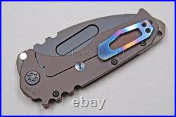 Medford Praetorian T Knife Tanto with S35-VN & Ti Handles with Ti Hdw (PVD) (343)