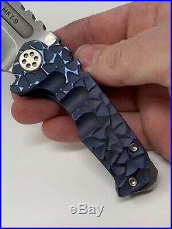 Medford Praetorian TI MICRO. 260 thick blade custom sculpted RARE Knives Tool