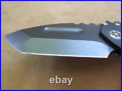 Medford Praetorian Titanium/Black G10 Folding Tanto Knife withCase