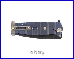 Medford USMC FF Framelock Blue Titanium Folding KNIFE NEW in box never used