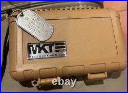 Medford USMC FF Framelock Blue Titanium Folding KNIFE NEW in box never used