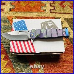 Medford USMC Fighter Flipper 4.25 Joker Theme Flamed Hardware Folding Knife