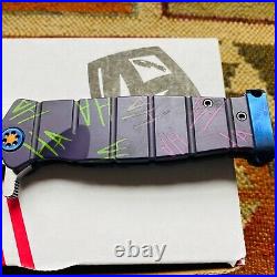 Medford USMC Fighter Flipper 4.25 Joker Theme Flamed Hardware Folding Knife