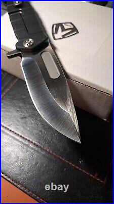 Medford Usmc Fighter Flipper Folding Knife / Pvd / 3v Satin Blade