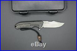 Michael Zieba Custom S3 Cookie Flipper Knife 3.5 Nitro-V Compound Bowie Blade