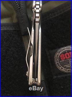 Mick Strider Custom MSC Performance Series PT Folding Knife GrayChromium CTS204P