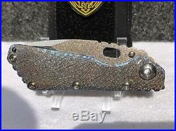 Mick Strider Custom SMF Hissatsu grind textured blade folding knife