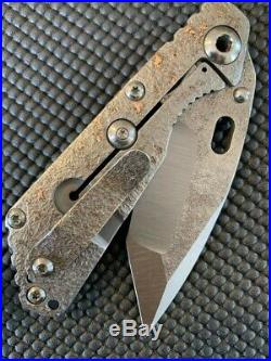 Mick Strider Custom SnG Nightmare TANTO Grind Concealed Carry Textured MSC knife