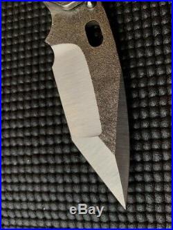Mick Strider Custom SnG Nightmare Tanto Grind Concealed Carry Textured/Molten