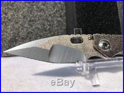 Mick Strider Custom SnG textured folding knife CPM 3V tanto blade