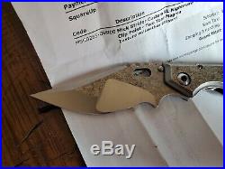 Mick Strider Custom XL Nightmare grind folding knife