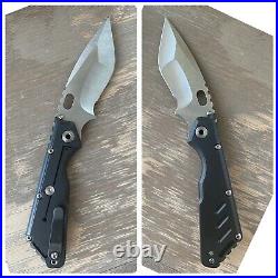 Mick Strider Customs MSC Custom XL Folding Knife Stealth Nightmare Hand Grind