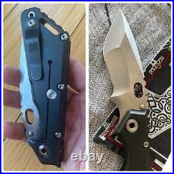 Mick Strider Customs MSC Custom XL Folding Knife Stealth Nightmare Hand Grind