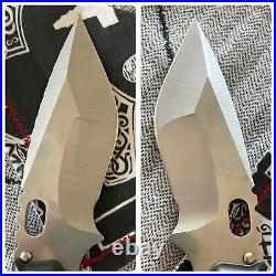Mick Strider Customs MSC Custom XL Folding Knife Stealth Nightmare Hand Grind