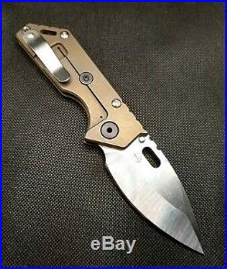 Mick Strider Knives 3/4 AR. 75 S35VN Dual 6al4v Titanium Scales