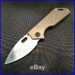 Mick Strider Knives 3/4 AR. 75 S35VN Dual 6al4v Titanium Scales