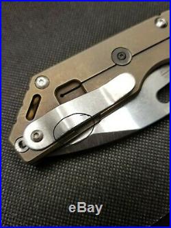 Mick Strider Knives 3/4 AR. 75 S35VN Dual 6al4v Titanium Scales