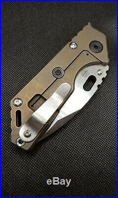 Mick Strider Knives 3/4 AR. 75 S35VN Dual 6al4v Titanium Scales