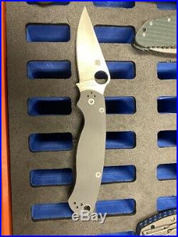 Mick strider custom, Hinderer, Spyderco, plus Case Every Knife In The Pic