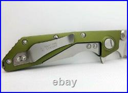 Microtech DOC, Green Scales, Stonewashed Elmax Blade, Excellent condition