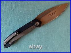 Microtech Marfione Anax S/n # 107 & Coa For Auction No Reserve