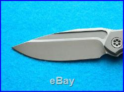 Microtech Marfione Custom Anax Folding Knife! Titanium Framelock with Elmax Blade