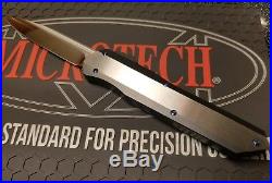Microtech Marfione Custom Cypher mirror polish blade 2 tone Royalloy handle #009