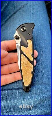 Microtech Marfione Socom Elite with mokume inlays and mirror polished blade! Mint
