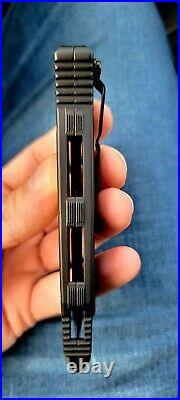 Microtech Marfione Socom Elite with mokume inlays and mirror polished blade! Mint