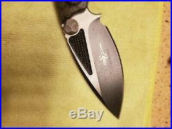 Microtech Marfione Strider Custom DOC Flipper Knife Carbon Fiber Folding Knife