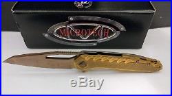 Microtech Sigil MK6 Brass/Titanium Knife
