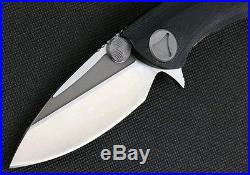 Microtech Whaleshark Flipper Knife! Flame Anodized Titanium Nice Marfione