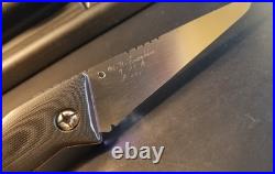 Mike Franklin Hawg Custom Folding Knife Black with Purple Liners A BEAUTY