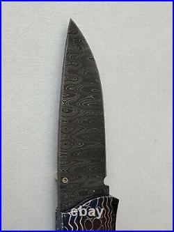 Mike Zscherny Gentleman's Folder with Damascus Blade