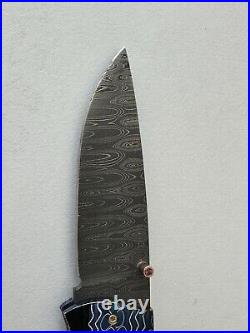 Mike Zscherny Gentleman's Folder with Damascus Blade